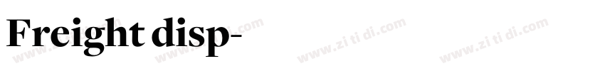Freight disp字体转换 Freight disp字体转换